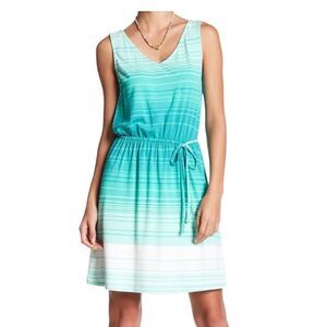 Free w/ $15 purchase! Merona Mint Seafoam Green Ombre Striped Dress Medium